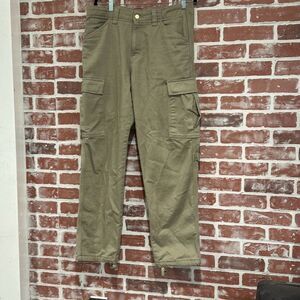 Zara Men's Straight Jeans in Olive